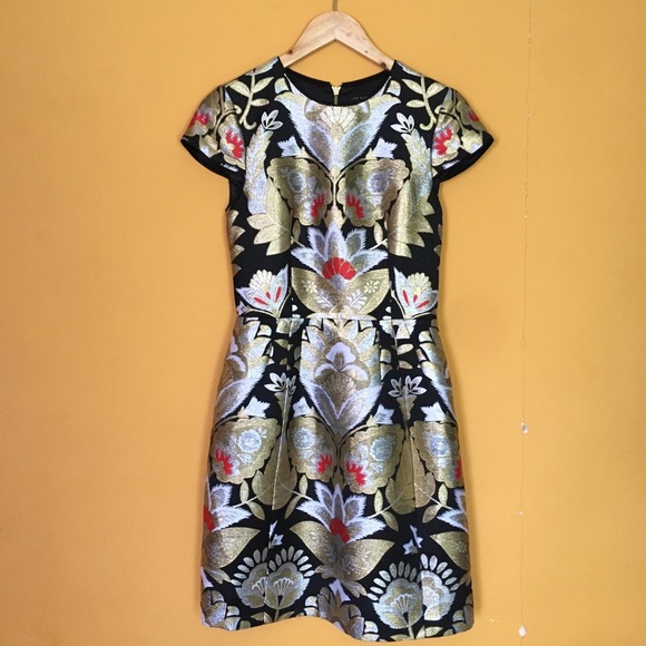 TED BAKER Imoen Opulent Orient Jacquard Dress NEW - Picture 2 of 8